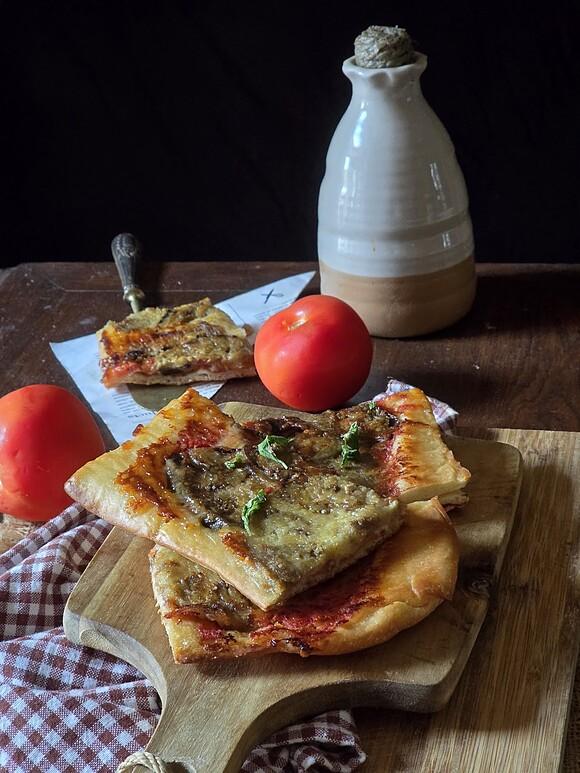 Tarta salada a la parmigiana