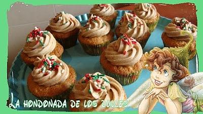 Cupcakes de manzana y nueces con canela
