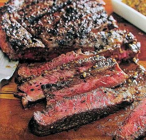 Lomo liso adobado a la parrilla