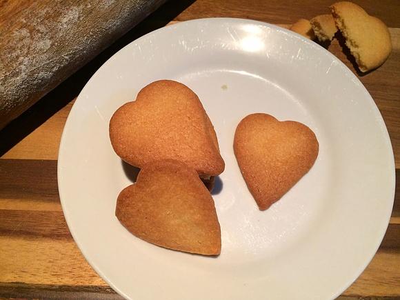 Galletas de mantequilla para San Valentín