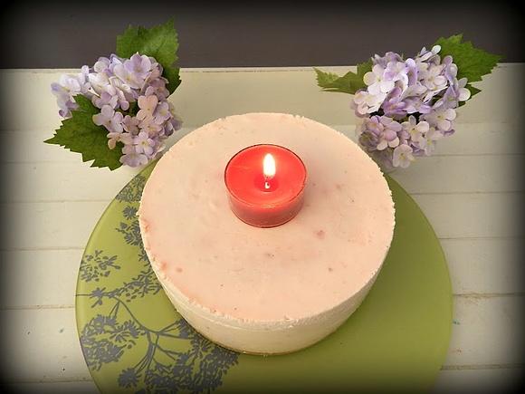 Tarta de queso y fresas para dos