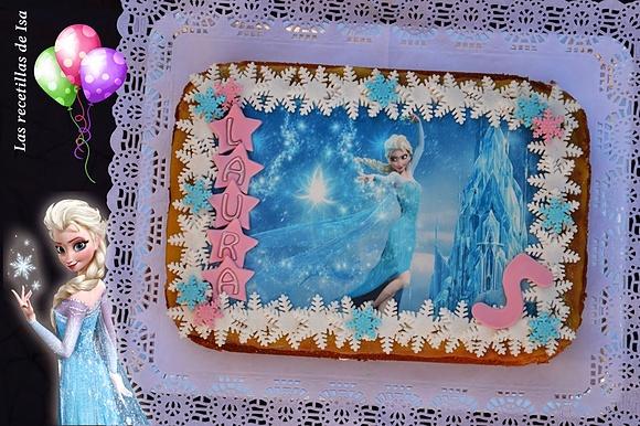 Pastel de cumpleaños Elsa