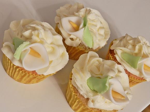 Cupcakes de piña colada