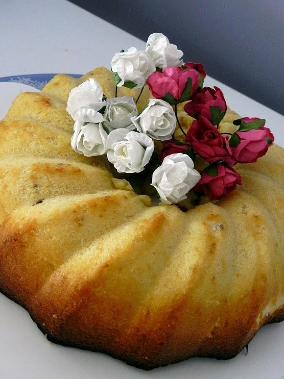 Bundt cake de nata y vainilla