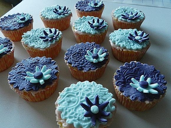 Cupcakes de limón y fresa