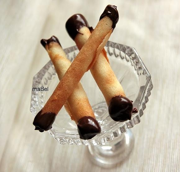Cigarrillos con chocolate