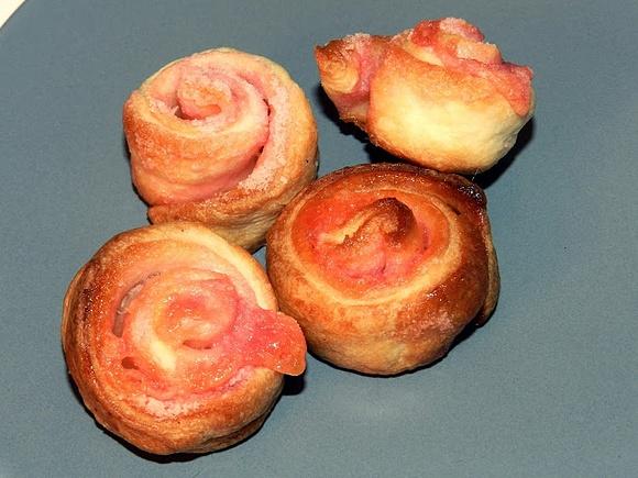 Caracolas con Nesquik de fresa