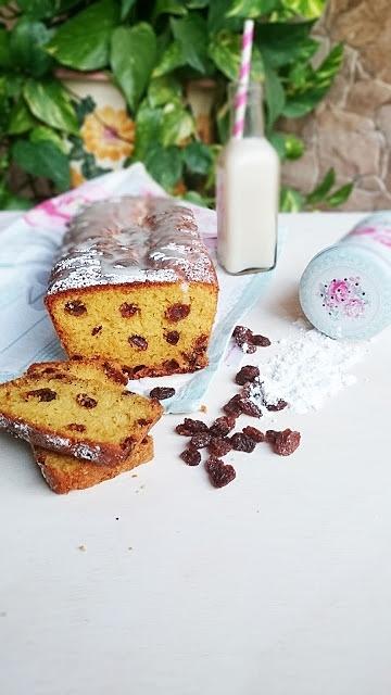 Plum cake de pasas