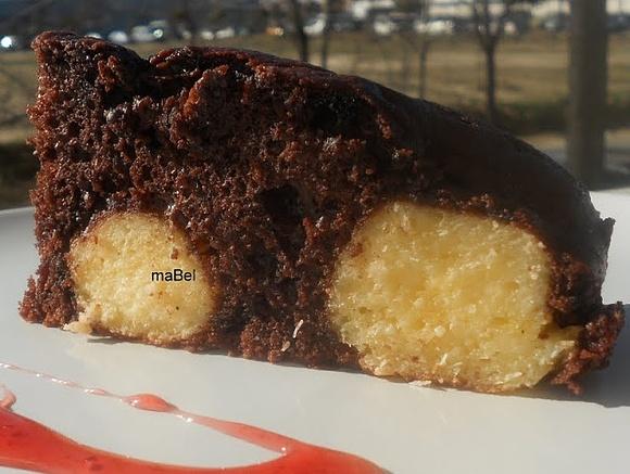Pastel de chocolate y ricotta o requesón con coco