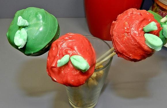 Cake pops de manzana