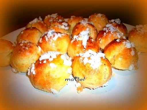 Chouquettes de azúcar y chocolate