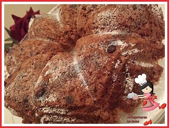 Bizcocho de cacao en microondas con Thermomix