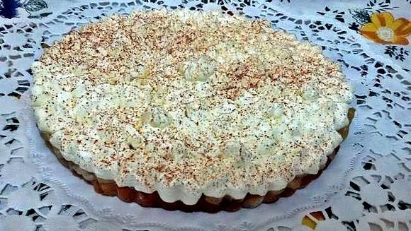 Pastel de peras con pan de molde