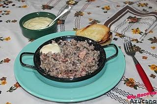 Arroz con setas y pulpito