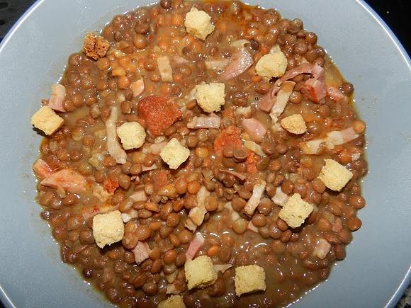 Lentejas a la manera de Fran