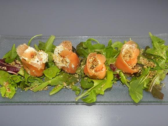 Rosas de salmón
