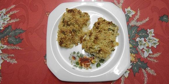 Bacalao con gratinado de almendras