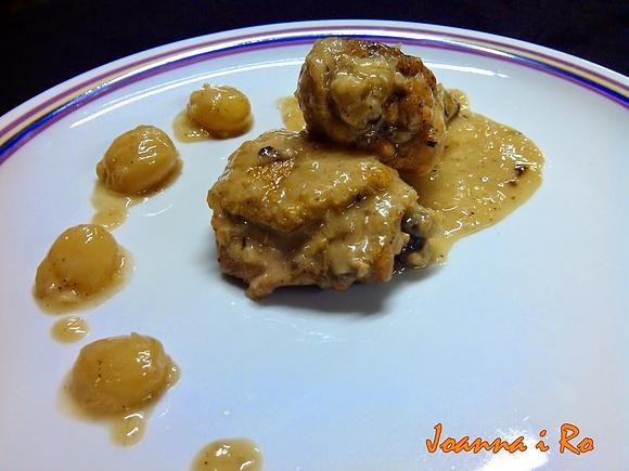 Pollo con uvas