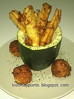 Palitos de calabacín con queso y repápalos
