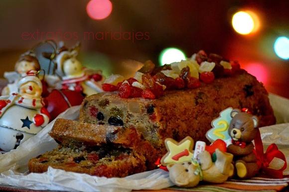 Pastel de fruta navideño (fruitcake)