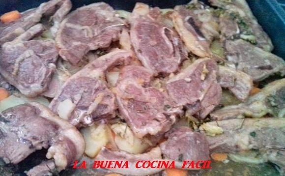 Chuletas de cordero al horno
