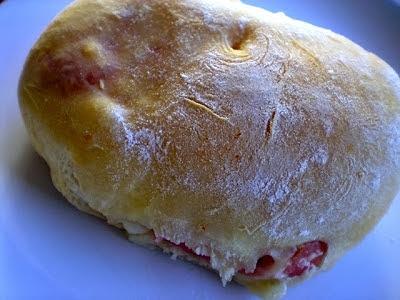 Barritas de jamón dulce y queso al horno