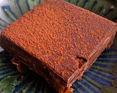 Torró de xocolata i taronja confitada