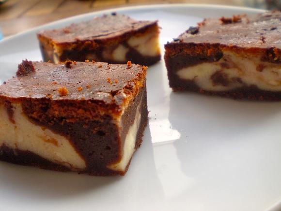 Brownie de formatge i xocolata