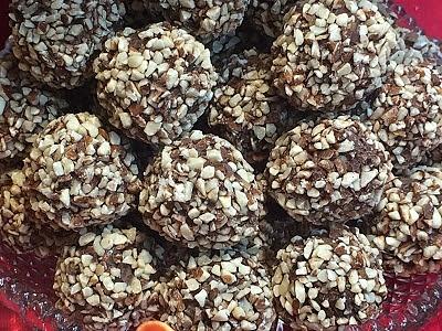 Trufas de chocolate con almendras