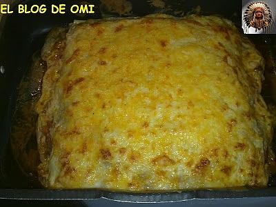 Lasaña de carne y verduras